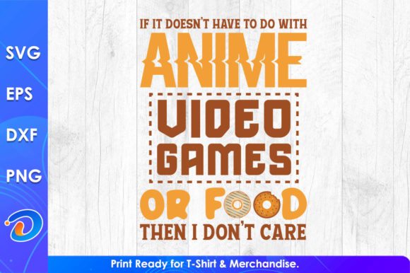 Anime Food Gaming Graphics for Crafts