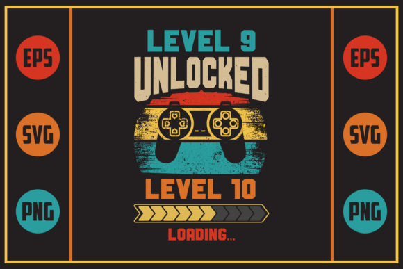 Gaming Retro Design: Level 9 Graphics for Crafts