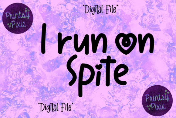 I Run on Spite: Bold Graphics for Crafts