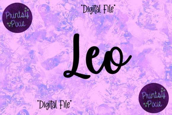 Leo Zodiac Graphics for Crafts & Blogs