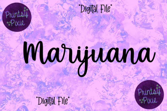 Marijuana Graphics for Modern Crafts